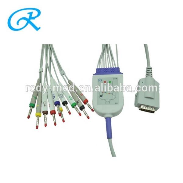 10 Lead EKG Cable Banana 4.0 IEC 3.6M Medical Materials Accessories DB-15