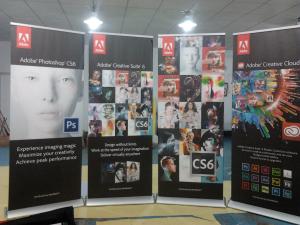Quality 80*200cm luxury aluminum roll up banner wholesale