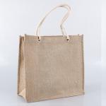 Shopping Natural Color 30xx12x30cm 380gsm Jute Grocery Bags