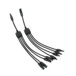 Waterproof IP67 Snap In PV Connectors Cable Female And Male