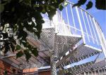 Contemporary Galvanized Modern Spiral Staircase Space Saving Outdoor