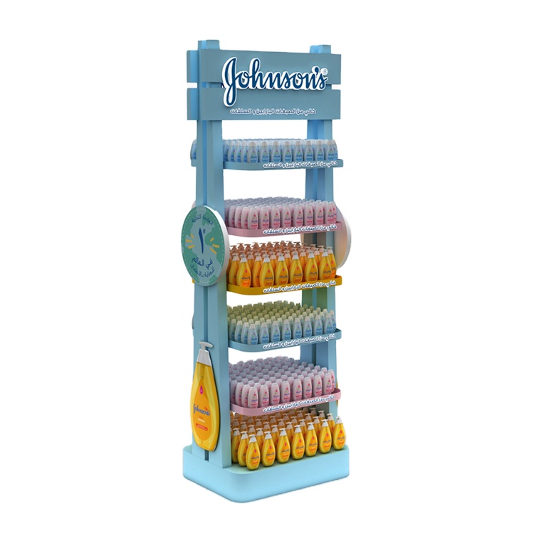 Storage Wood Stand Displays Retail Wooden Dessert Display Snack For Supermarket