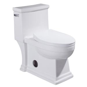 Quality Lavatory Standard Height Skirted Toilet One Piece Toilet With Side Flush 4.8LPF wholesale