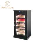 Retro Wood Grain Humidor Cabinet Freestanding Electric Cigar Cooler Humidor