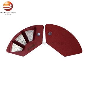 Quality Sector Shape Three Segment Diamond Grinding Shoes wholesale