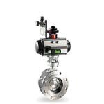 Dn700 Pn80 Wcb Explosion Proof Electric Actuator Metal Seat Butterfly Valve