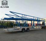 Two Axle Design Hydraulic Retractable Vehicle Transport Semi Trailer For Export