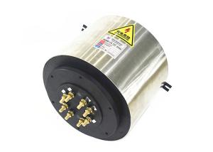 Quality 60rpm 4X500Amp IP64 Electrical Slip Ring High Current Low Noise 10mohm wholesale