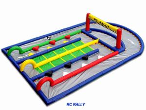 Quality 0.55mm Plato PVC Inflatable Remote Control Mini Race Track For Children Play wholesale