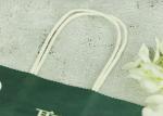 Color Printing Eco Paper Bags , White Kraft Shopping Bags Good Toughness