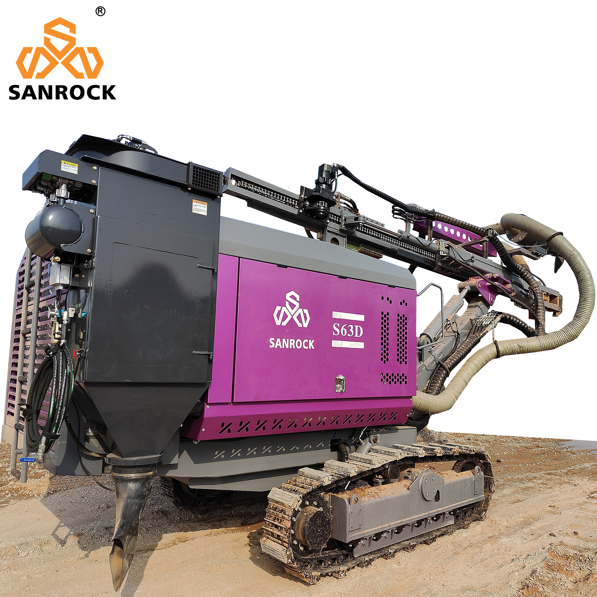 Mining Hydraulic Integrated Drilling Equipment 206KW Diesel Engine Drilling Rig Machine