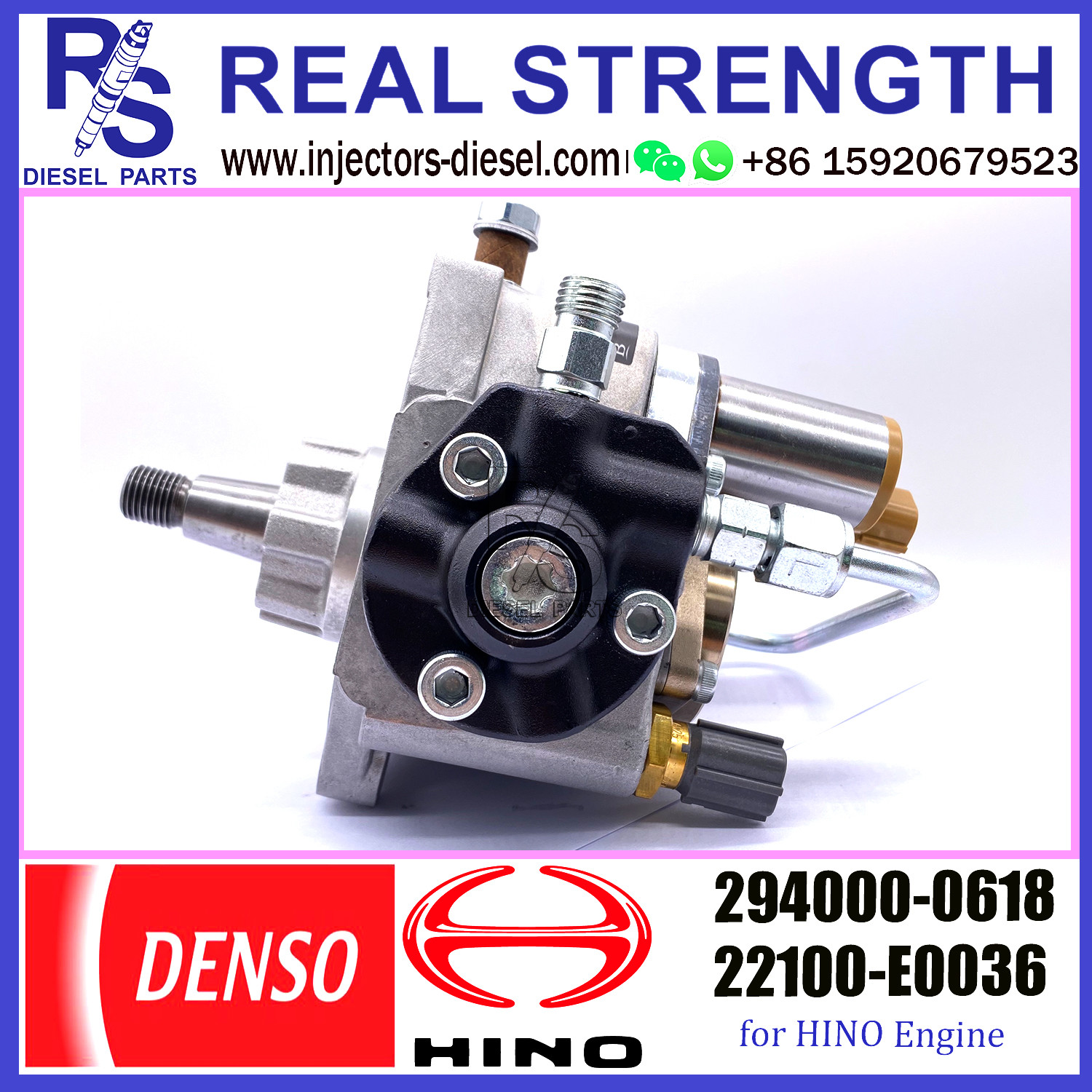 DENSO pump Fuel Injection Pump 294000-0610/22100-E0030/294000-0617/294000-0618 for Kobelco Sk200-8 Excavator HINO J05e
