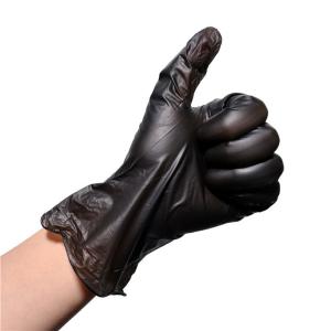 Quality Nontoxic Vinyl Powder Free Disposable Gloves , Plastic Vinyl Gloves Alkai Resistant wholesale