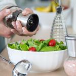 Round Powered Spice 200ml Stainless Steel Salt Grinder