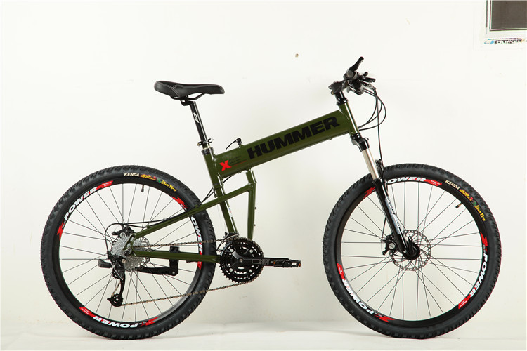 Chinese manufacturer disc brake 21 speed 26 inch alloy hummer folded mountain bike