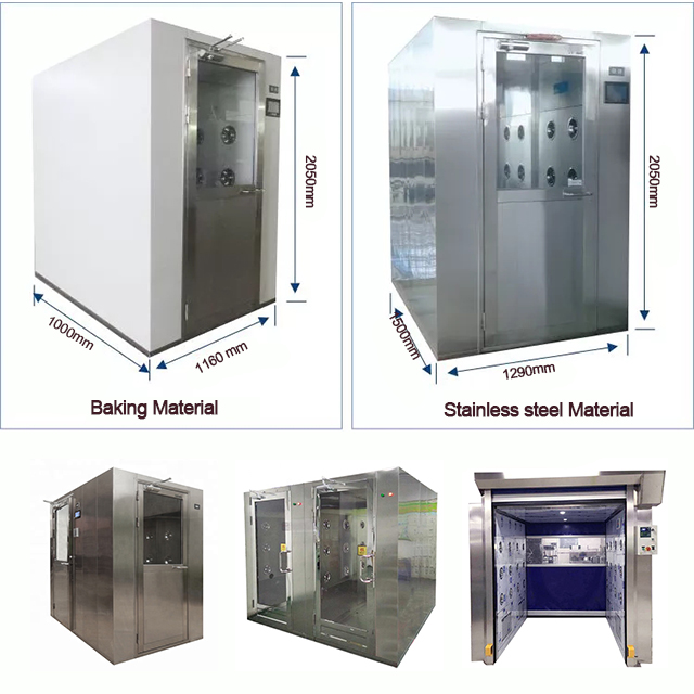 1kw 3P Industrial Air Shower Electronic With Pre Filter And HEPA