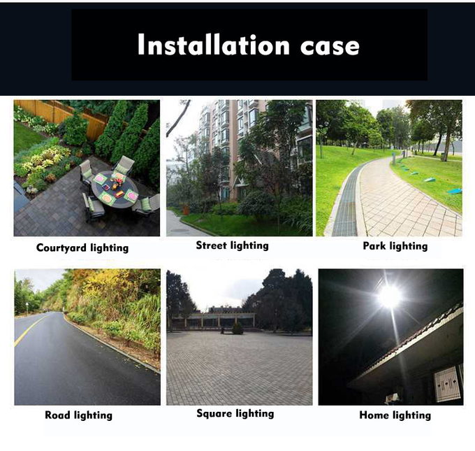Integrated 40w Led Solar Street Light With Polycrystalline Silicon Solar Panel