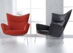 Wing chair livigroom furniture Fabric Covered Sectional hotel single Sofa with