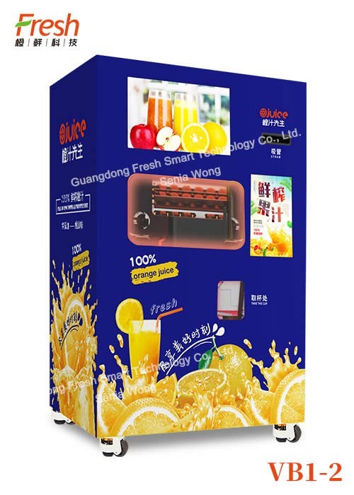 mall fresh pure orange juice mutifunction Squeezing Automatic Beverage Vending Machine with intelligent alarm system