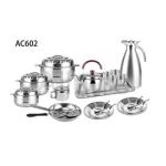 Family cookware sets stainless steel kitchenware random match style