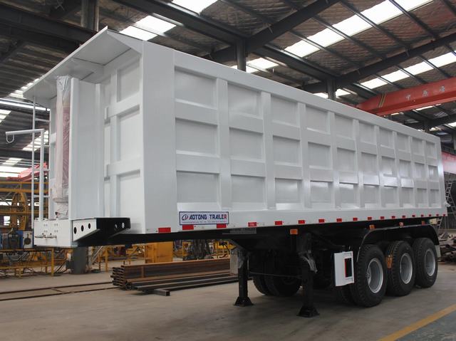 2/3 Axle Dump Draw Bar Trailer Full Trailer with 6000*2500* 1500 1500 mm Size