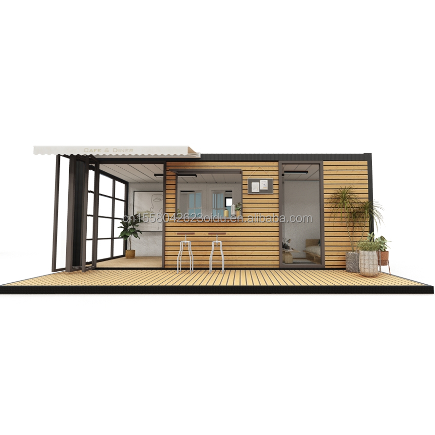 Galvanized Steel Square Tubes Main Structure Used for Prefabricated Modular Flat Pack Shipping Container Office Building