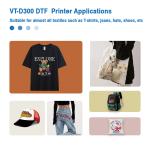 2024 White Digital A3 DTF Printer XP600 Pet Film 13 Inch For Any Textile