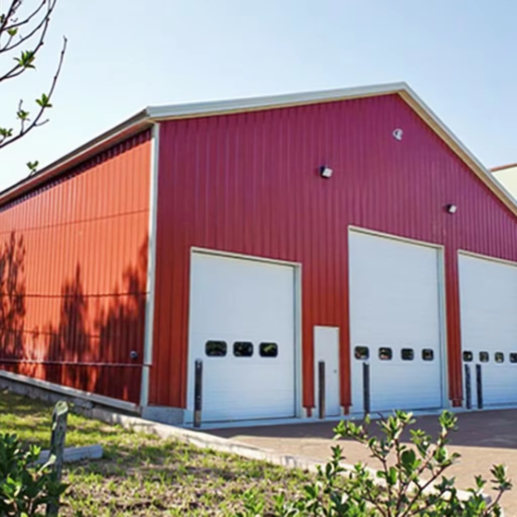 Light Steel Structure Warehouse Construction , Prefabricated Warehouse Building Steel Structure