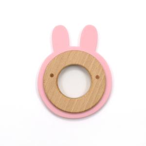 Quality 4 Month Wooden Silicone Teether wholesale