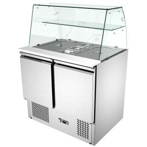 Quality 900x700x850mm Salad Prep Counter Fridge static cooling Embarco Compressor wholesale