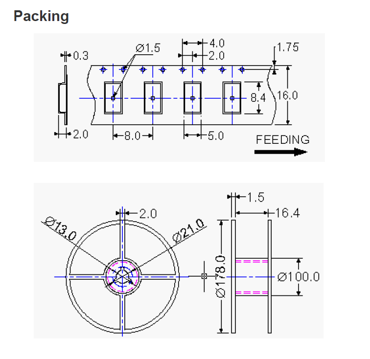 16mhz Ceramic Resonator SMD 8.0 X 4.5mm Ceramic Resonator Oscillator