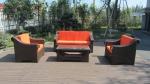 rattan sofa set