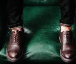 Woven Formal Mens Leather Dress Shoes Elegant Goodyear Welted Shoes With Two Cap