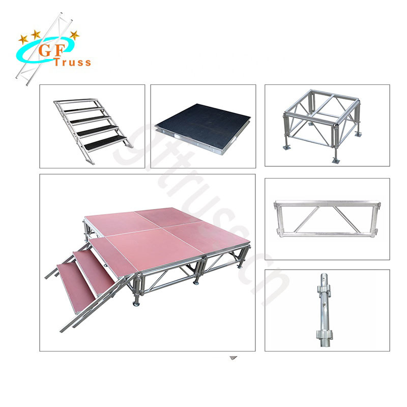 Silver Aluminum Spigot Truss 15x8m Meter Lighting Truss Stand Structure