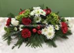 No Fading Berry And Pine Artificial Silk Flowers Christmas Centerpiece