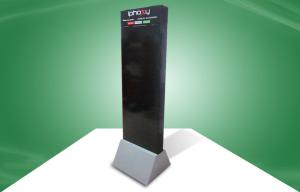 Quality Strong Two-face show Cardboard Display Stands , Iphone Accessories Floor Hook Display wholesale