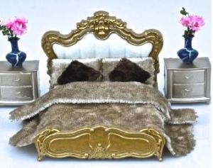 Quality European style bed--scale model bed ,model furniture, architectural model materials wholesale