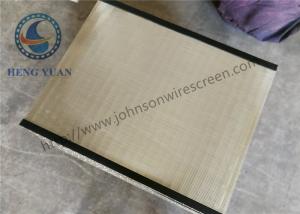 Quality High Precision Wedge Wire Screen Panels Filter Grate 1219 Length 0.5mm Slot Size wholesale