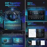 Universal Radio Stereo Audio Head Unit 9 Inch 2 Din Double Din Car DVD Player