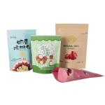 Kraft Paper Plastic Zipper Packaging Bags Custom Gravure Printing OEM