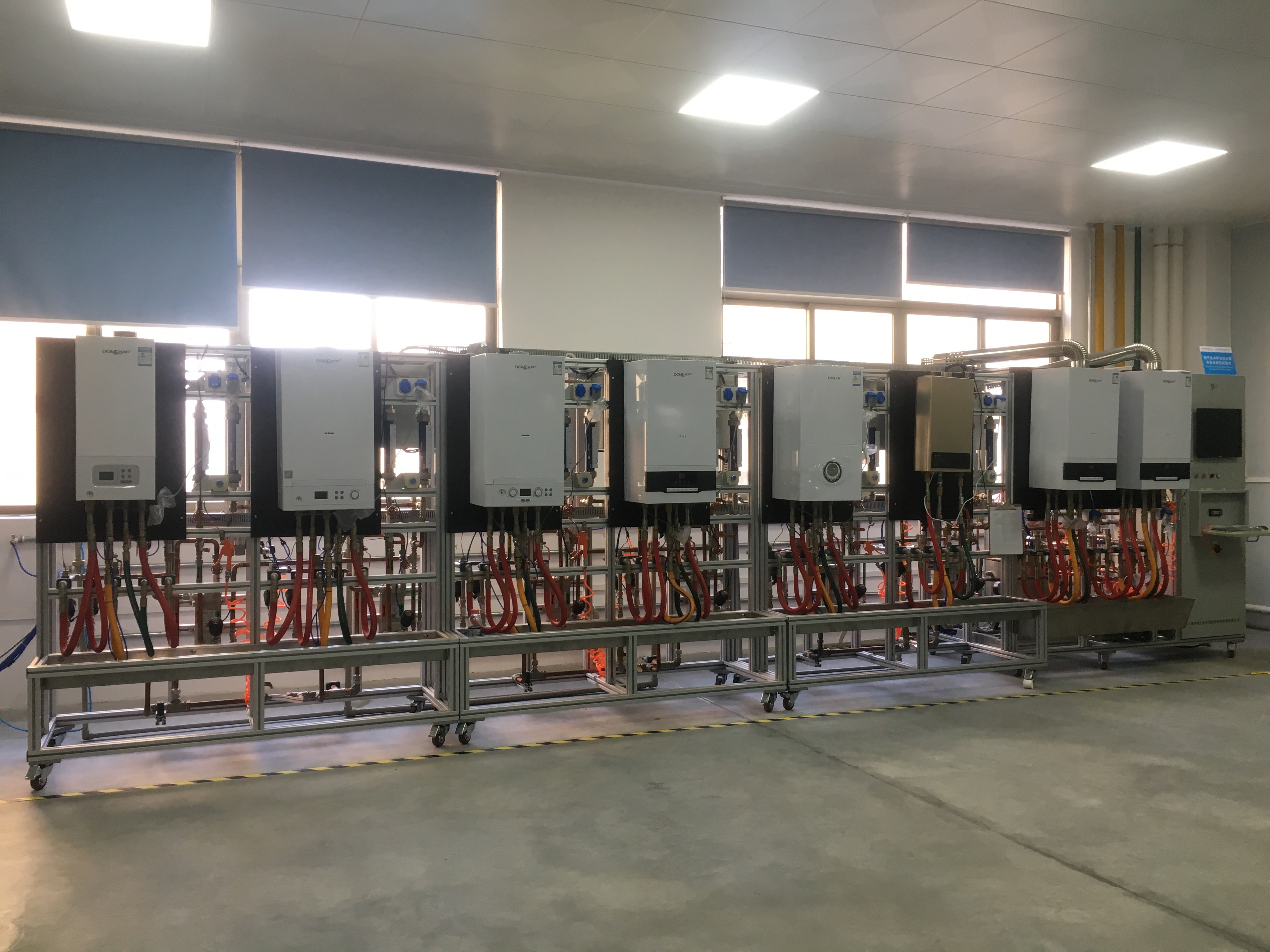 LED Display Wall Hung Gas Boiler For Space Heating Domestic Hot Water