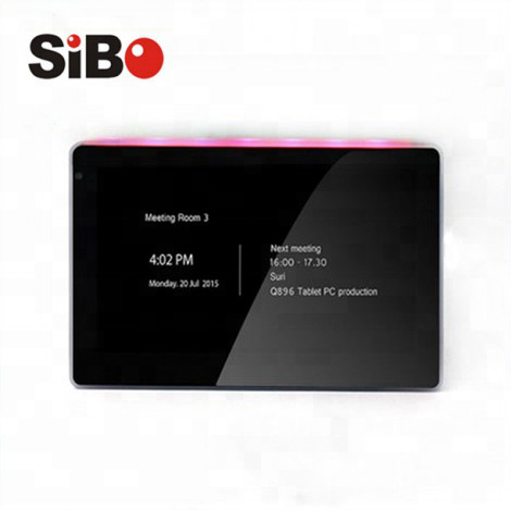 SIBO OEM Wall Mounted POE Tablet 10 Inch With LED Light For Meeting Room
