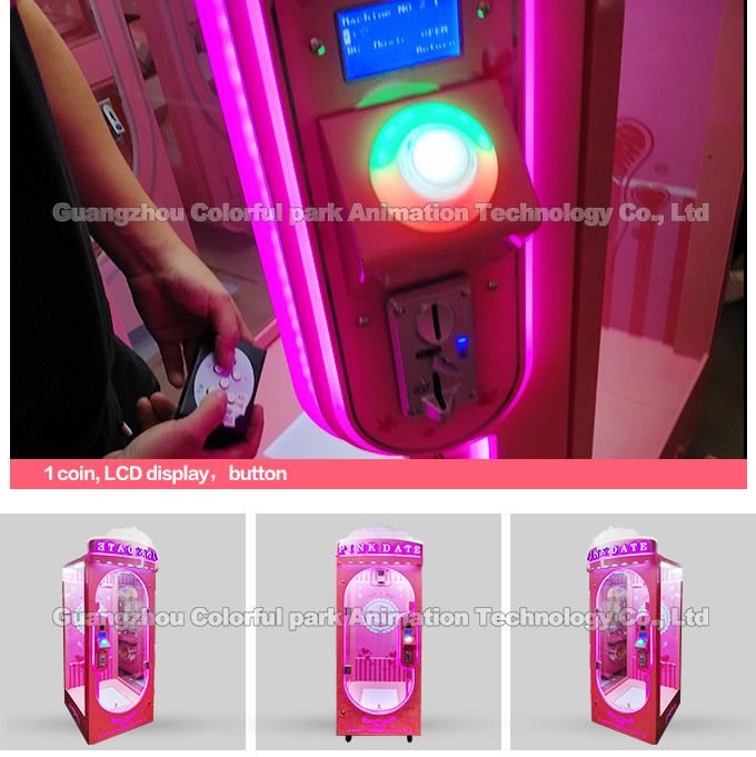 110w Electronic Arcade Claw Machine , Toy Scissors Candy Grabber Claw Machine