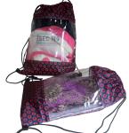 100% polyester full printing transparent see through window string drawing bag