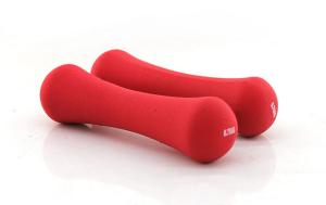 Quality export quality colorful Bone shape/neoprene dumbell for women gym fitnesss wholesale