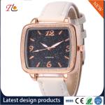 Wholesale PU Lady Wrist Watch Alloy Case Square Dial Multicolor Strap PU Watch