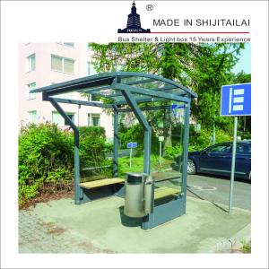 Quality Stainless Steel 2719mm Height 85% Bus Stop Shelter wholesale
