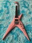 6 Strings Guitar 39 Inch V Shape Electric Guitar Neck Through Active Guitar