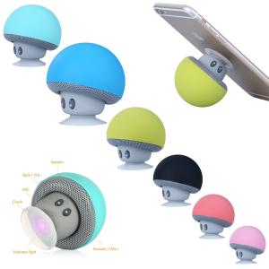 Quality Cartoon Mushroom Wireless Bluetooth Speaker Waterproof Sucker Mini Portable wholesale