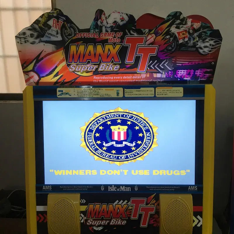 MANX TT Moto Racing Game Machine Amusement Entertainment With 32 Inch Display For 2 Players